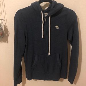 Full zip hoodie with moose logo